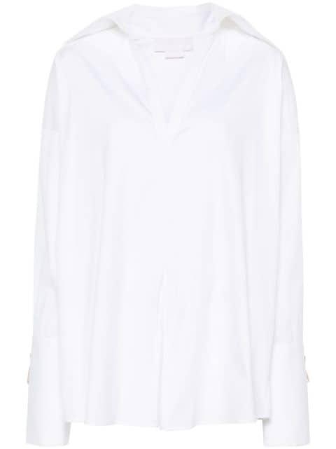 crystal-embellished poplin blouse by GENNY