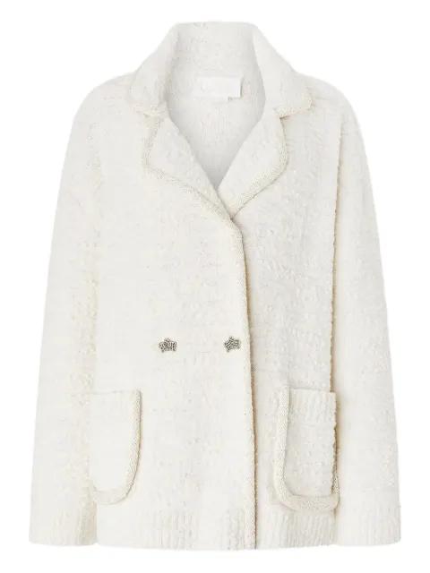 embellished double-breasted jacket by GENNY