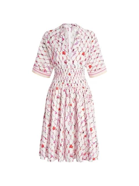 floral V-neck mini dress by GENNY