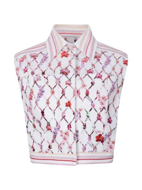 floral-print sleeveless top by GENNY