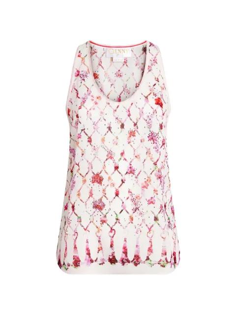 floral print vest top by GENNY