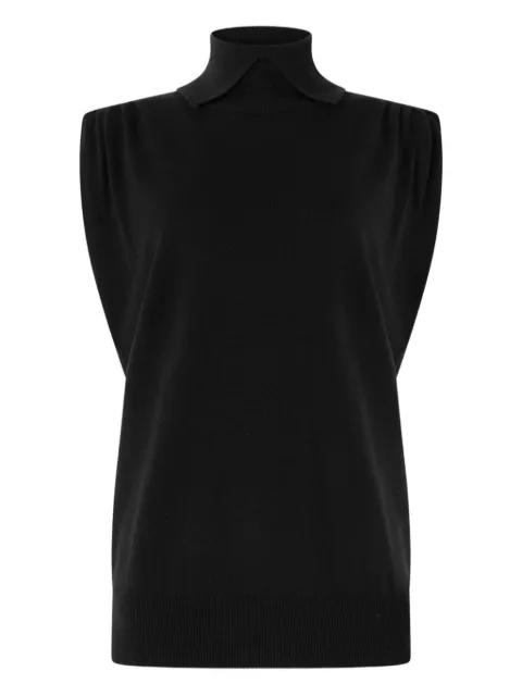high-neck knitted top by GENNY