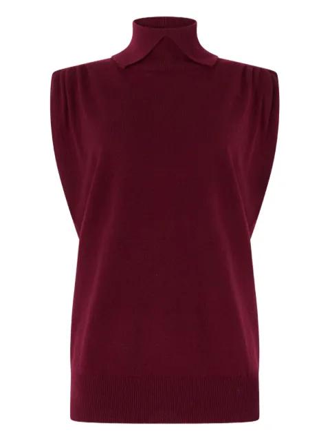 high-neck vest by GENNY