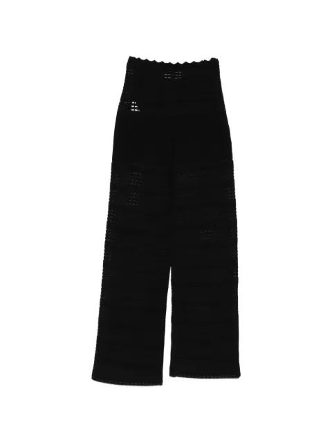 high-waisted knitted trousers by GENNY