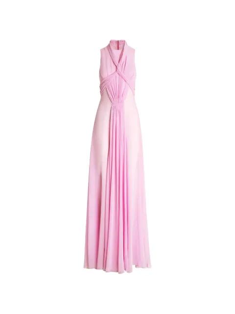 long twist draped dress by GENNY