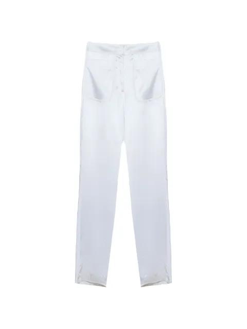 mid-rise straight-leg trousers by GENNY