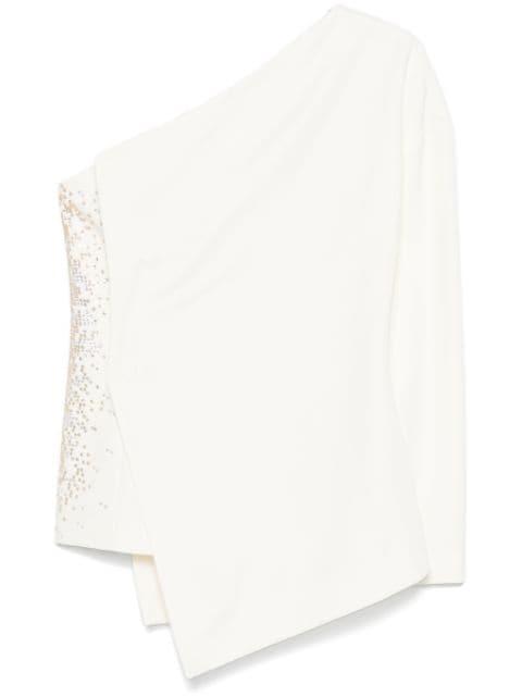 one-shoulder top by GENNY