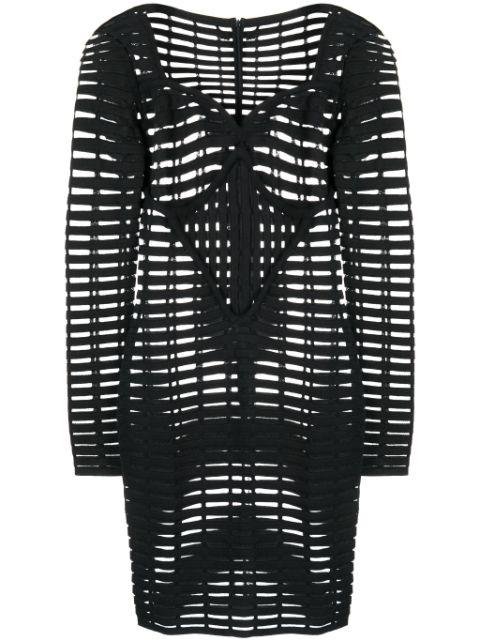 open-knit bustier minidress by GENNY