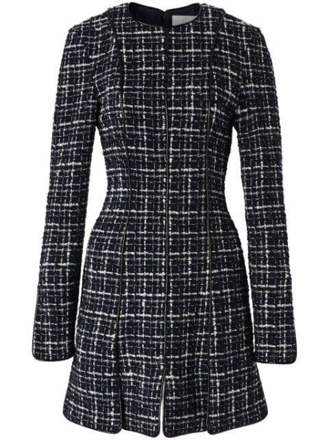 plaid tweed mini dress by GENNY