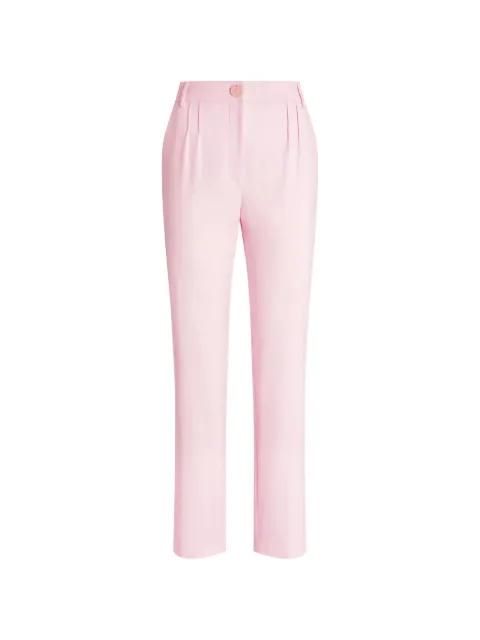 pleat-detail trousers by GENNY