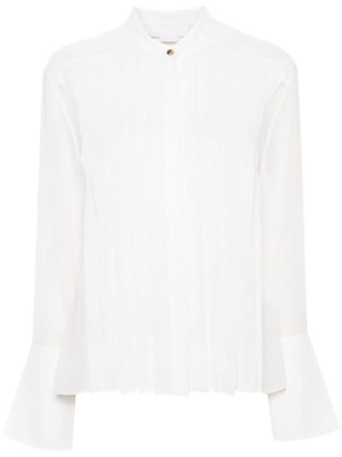 pleated silk shirt by GENNY