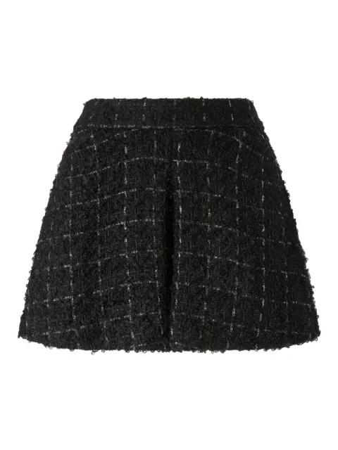 pleated tweed shorts by GENNY
