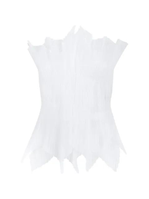 plissé-effect top by GENNY
