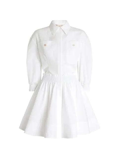 pocket shirred dress by GENNY