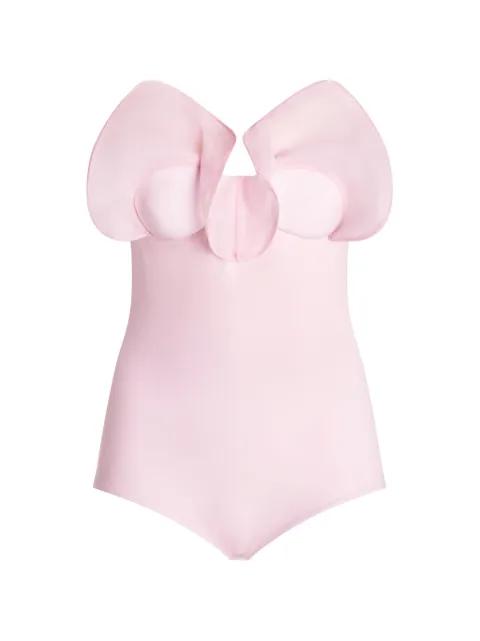 ruffle strapless bodysuit by GENNY