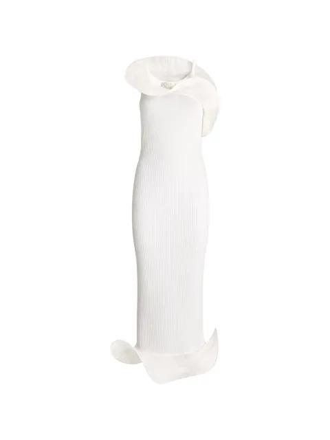 ruffled ribbed dress by GENNY