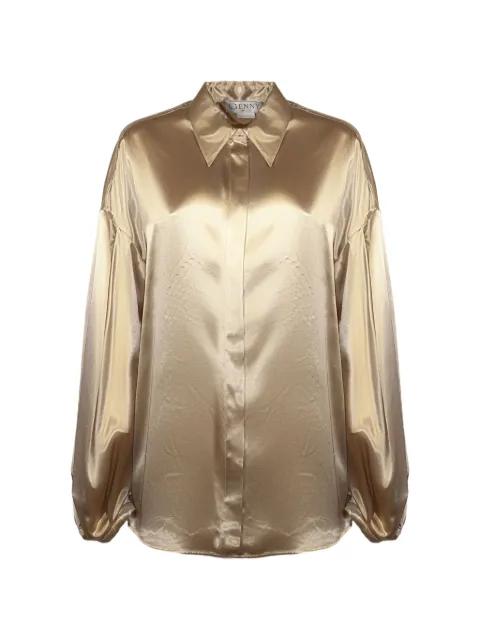 satin long-sleeve shirt by GENNY