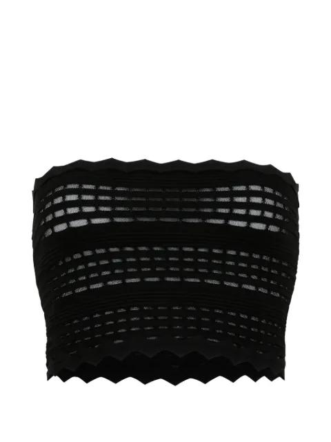 scalloped knitted top by GENNY