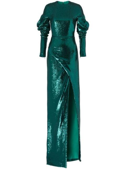 sequin-embellished maxi dress by GENNY