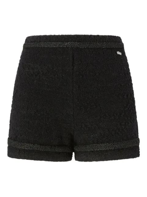 sequin-embellished tweed shorts by GENNY