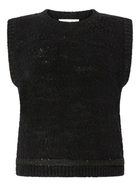 sequin-embellished vest by GENNY
