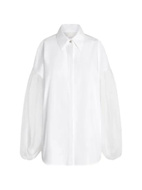 sheer-sleeves shirt by GENNY