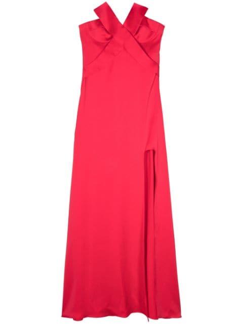 strapless satin gown by GENNY