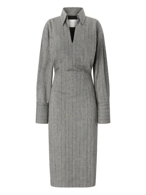 stripe-pattern midi dress by GENNY