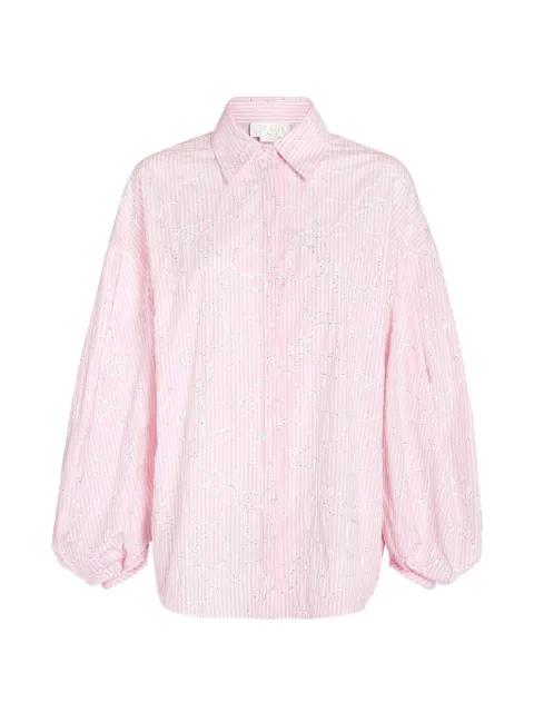 striped-pattern long-sleeve shirt by GENNY
