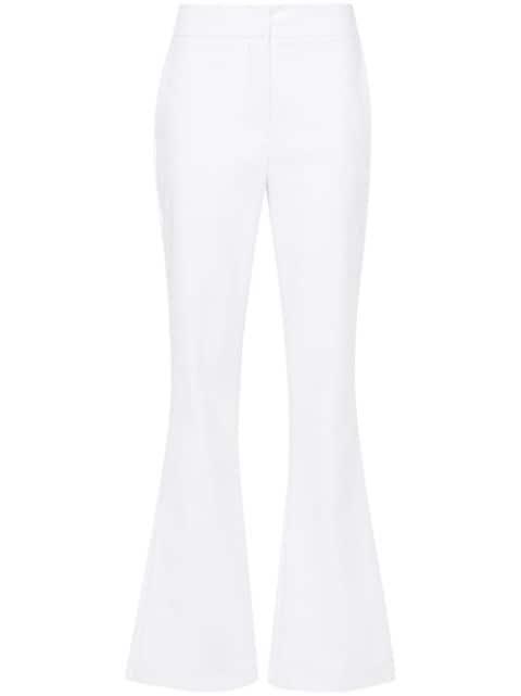 twill flared trousers by GENNY