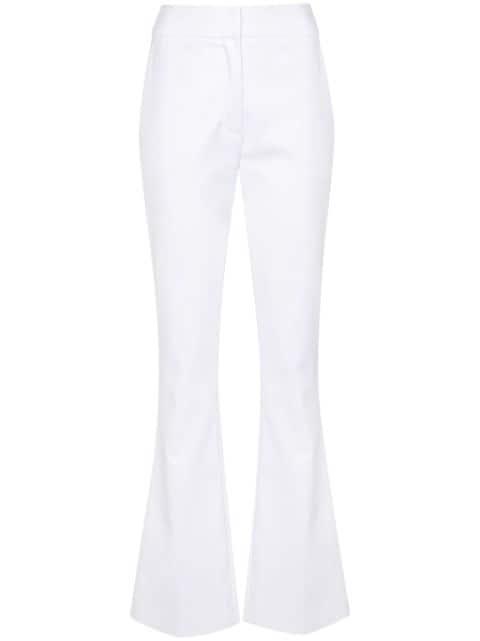 twill flared trousers by GENNY