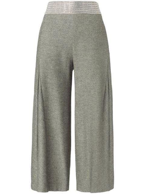 wide-leg cropped trousers by GENNY