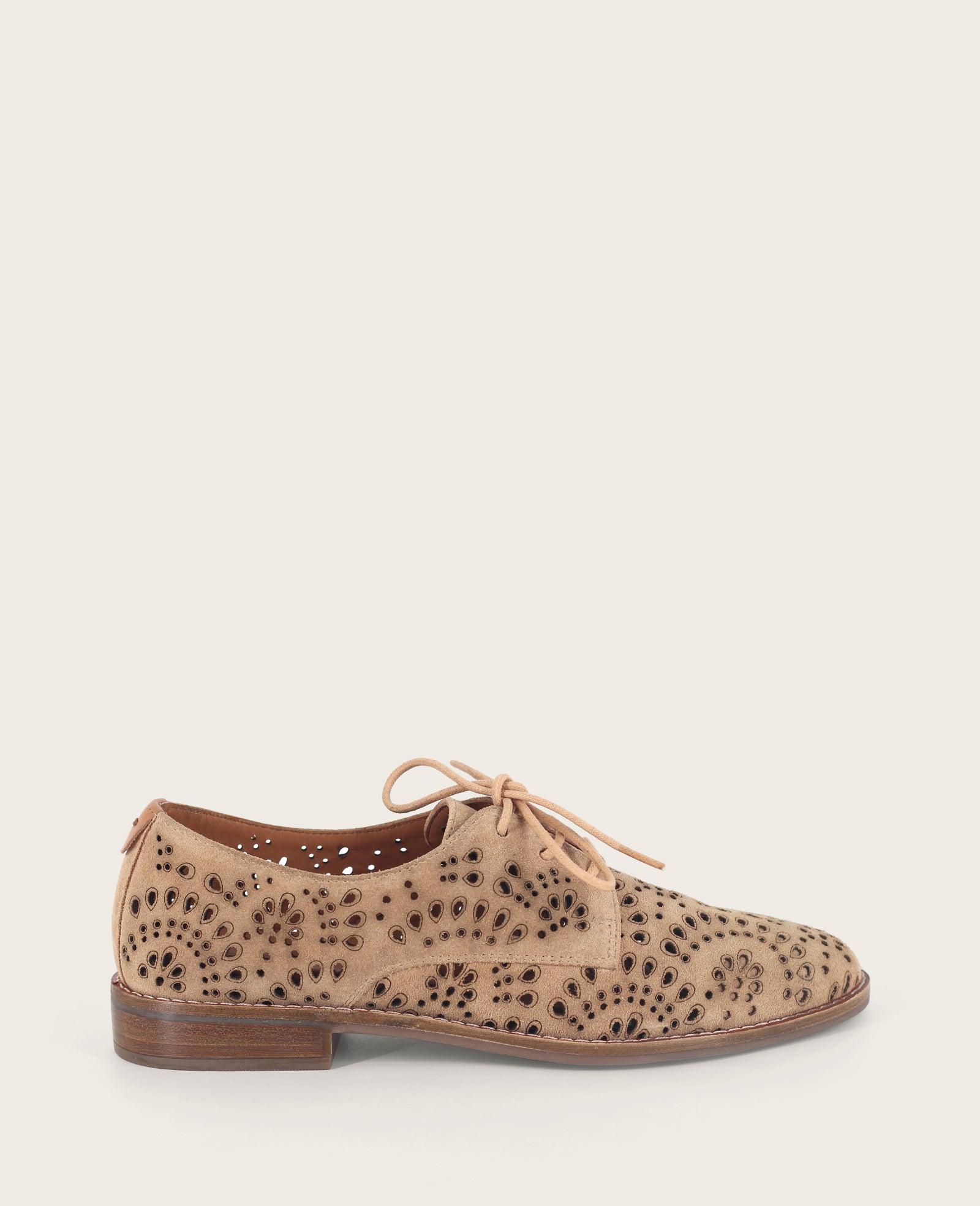 Gentle Souls - Aronson Perforated Suede Oxford Shoe by GENTLE SOULS