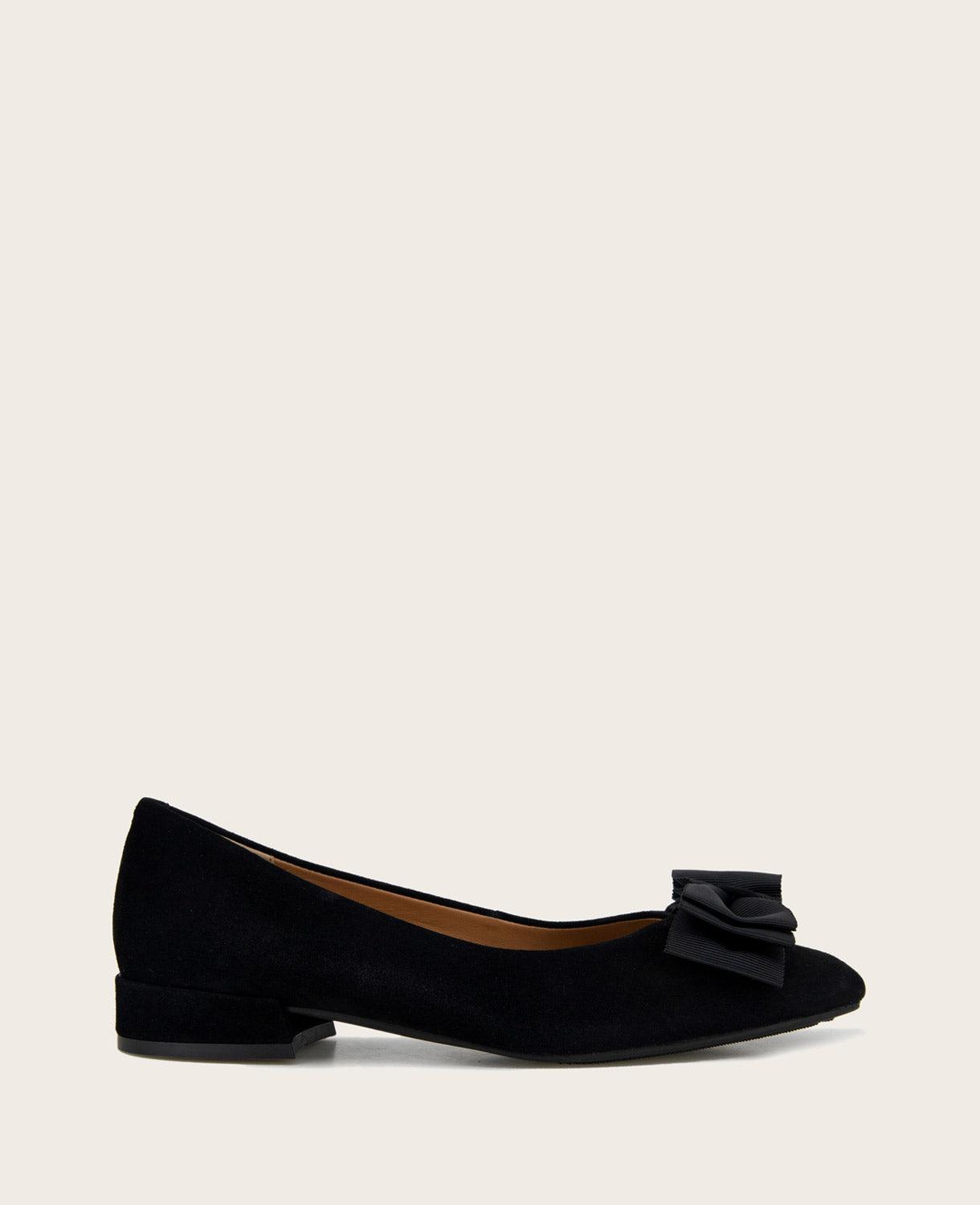 Gentle Souls - Atlas Suede Bow Flat by GENTLE SOULS