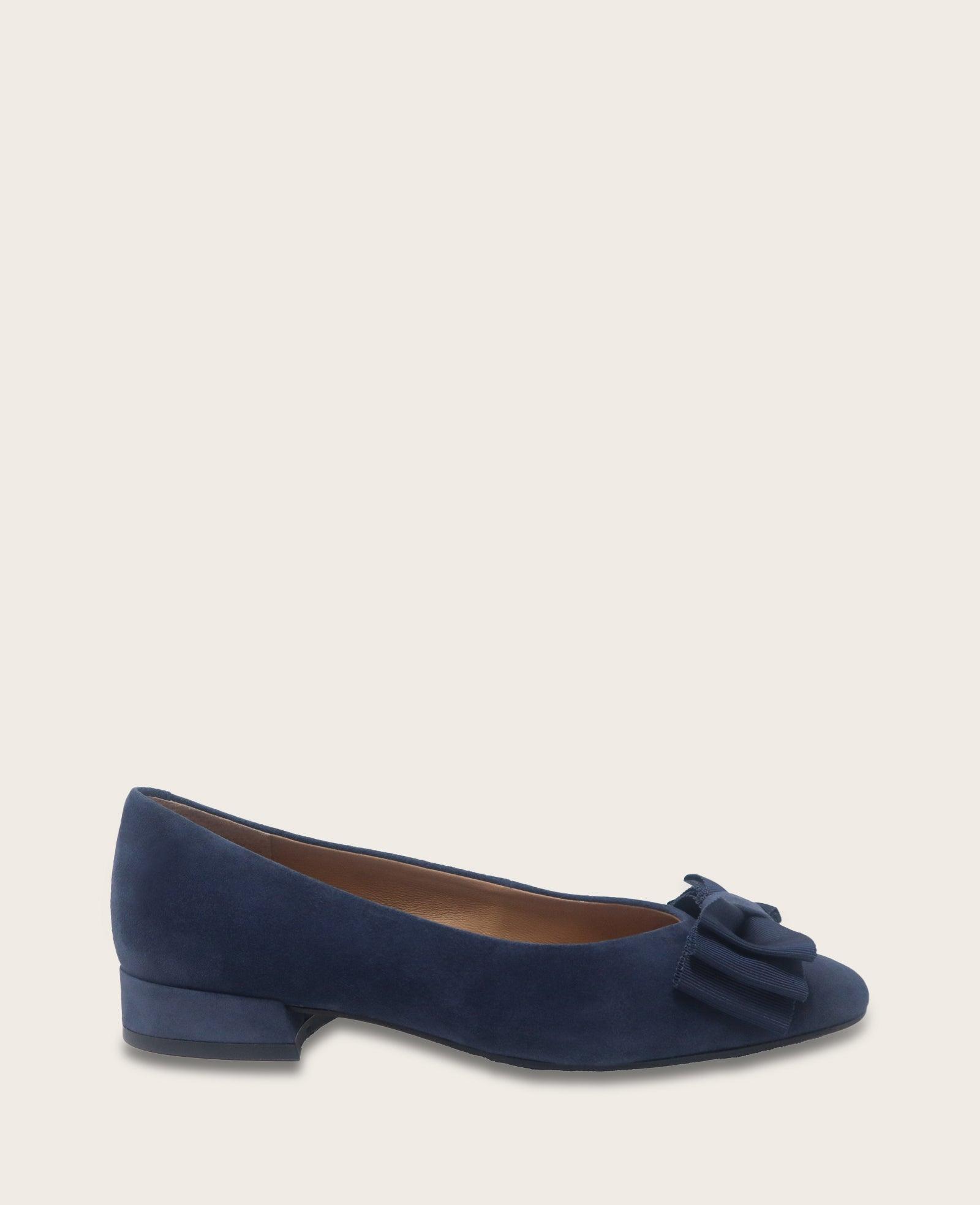 Gentle Souls - Atlas Suede Bow Flat by GENTLE SOULS