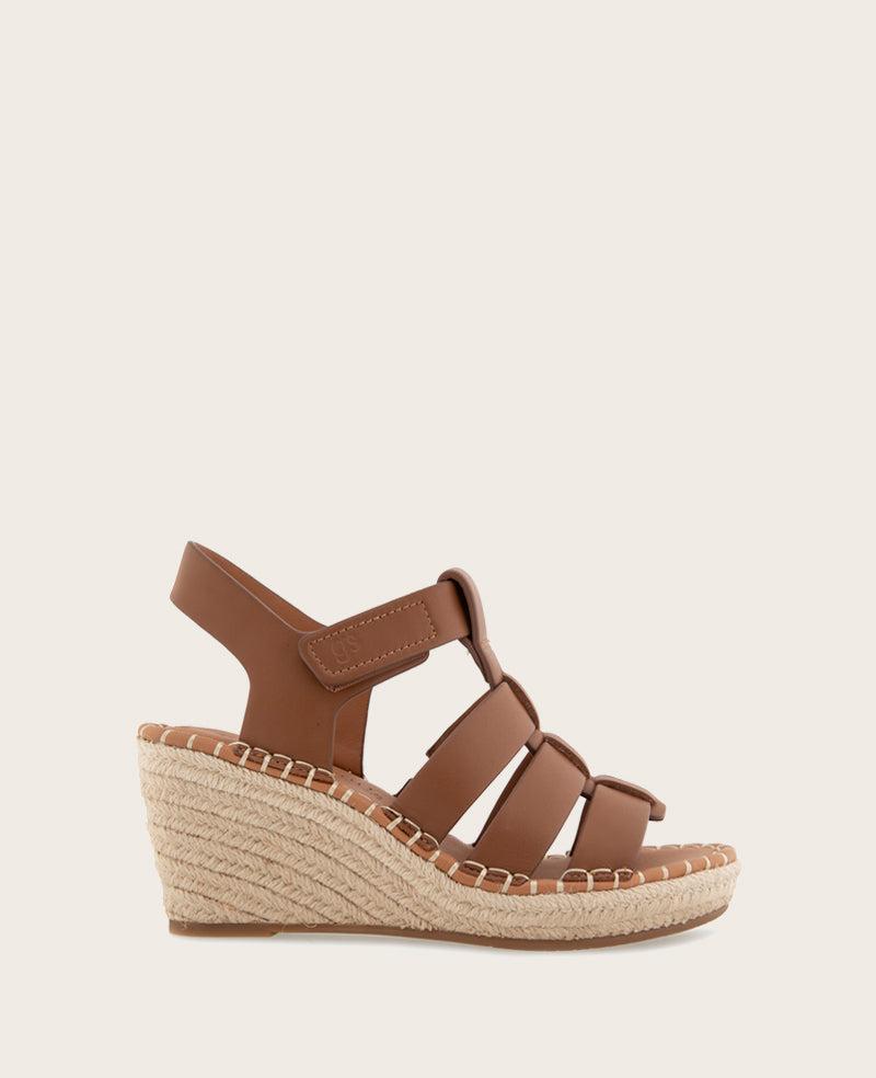 Gentle Souls - Capelin Leather Espadrille Wedge by GENTLE SOULS
