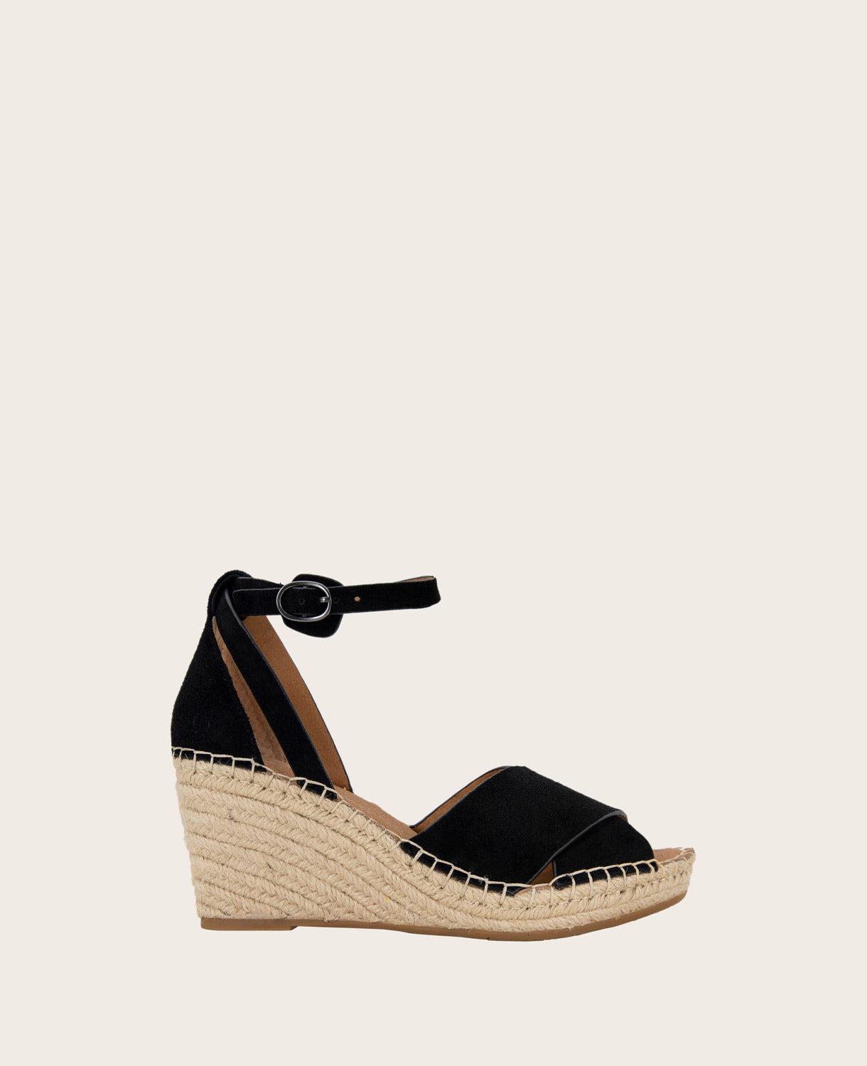 Gentle Souls - Charli Suede X-Band Espadrille Wedge Sandal by GENTLE SOULS Gentle Souls - Charli Suede X-Band Espadrille Wedge Sandal by GENTLE SOULS