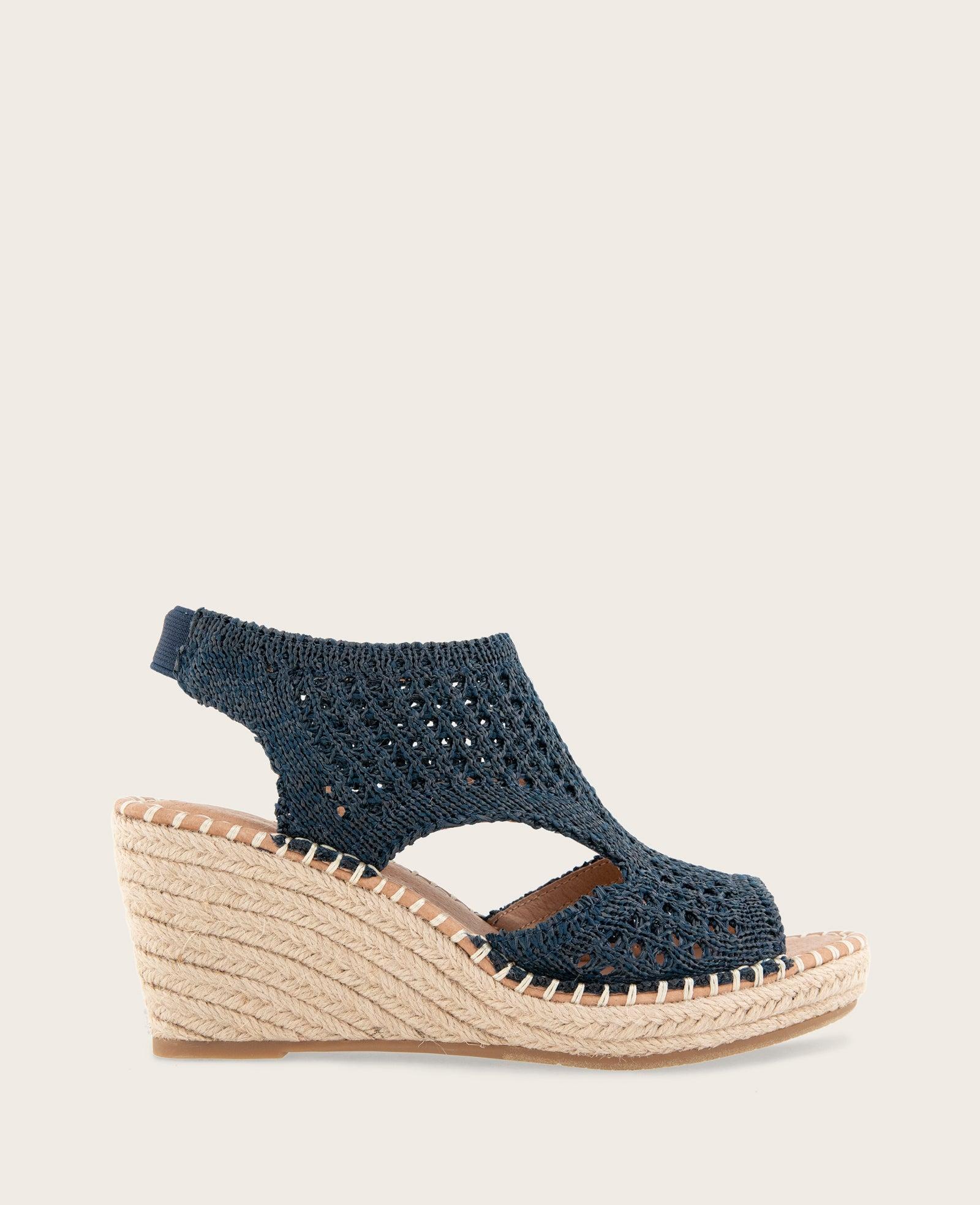 Gentle Souls - Cody Knit Espadrille Wedge by GENTLE SOULS