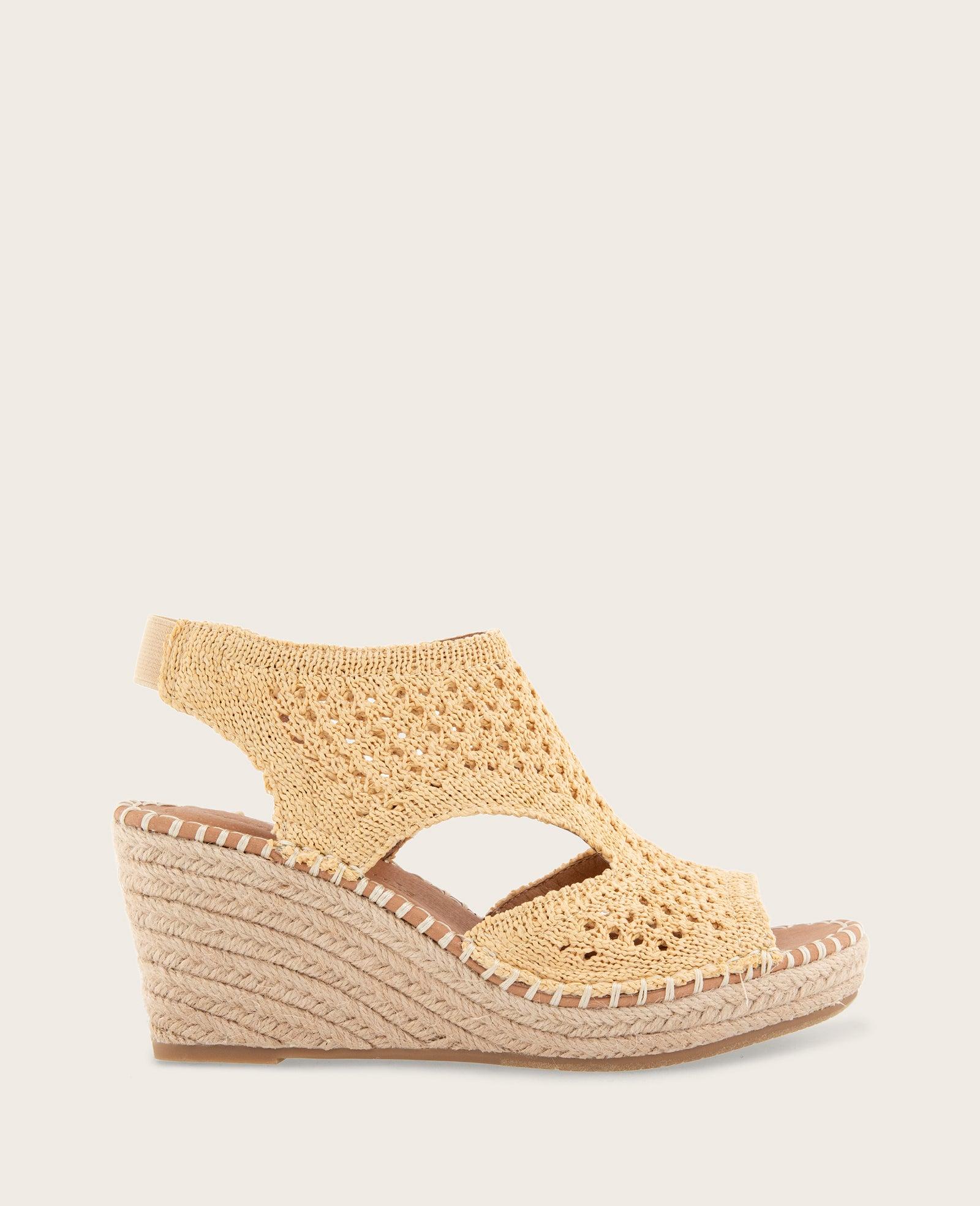 Gentle Souls - Cody Knit Espadrille Wedge by GENTLE SOULS