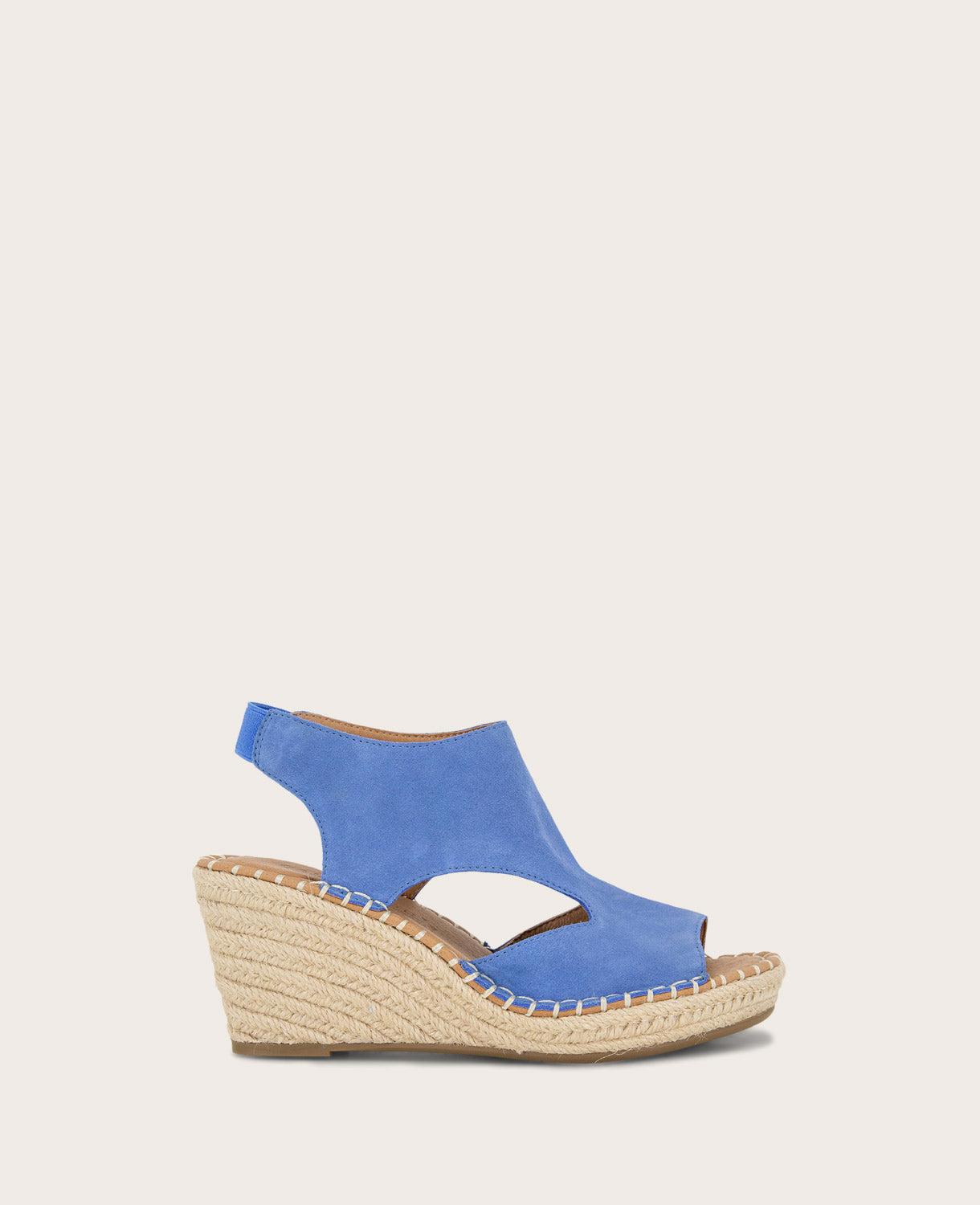 Gentle Souls- Cody Suede Espadrille Wedge by GENTLE SOULS