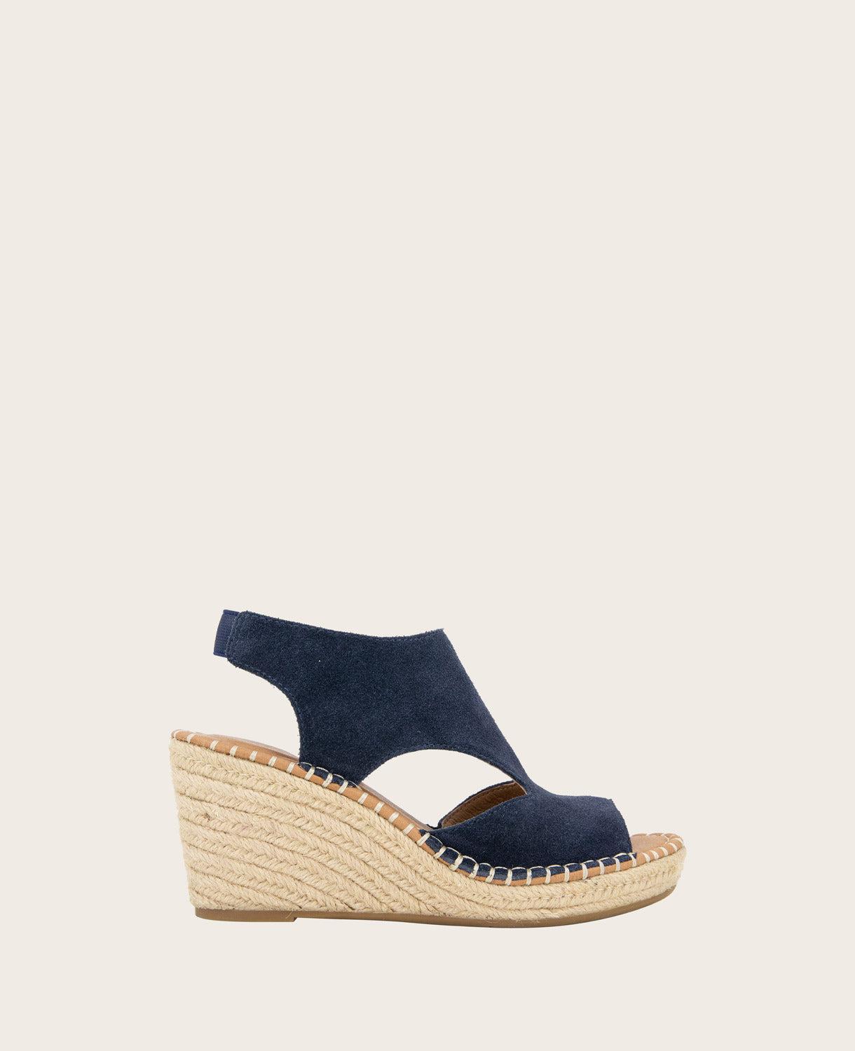 Gentle Souls- Cody Suede Espadrille Wedge by GENTLE SOULS