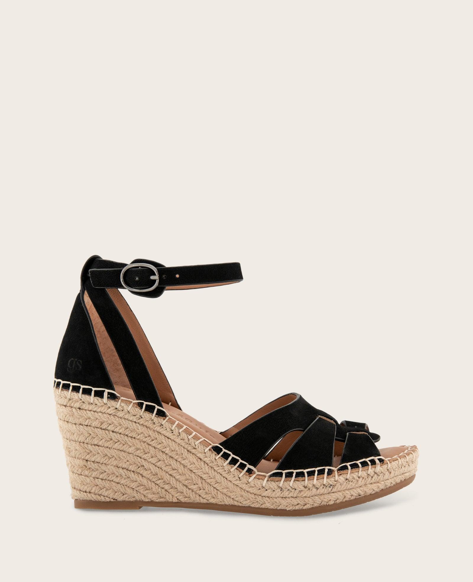Gentle Souls - Coolie Nubuck Espadrille Wedge by GENTLE SOULS