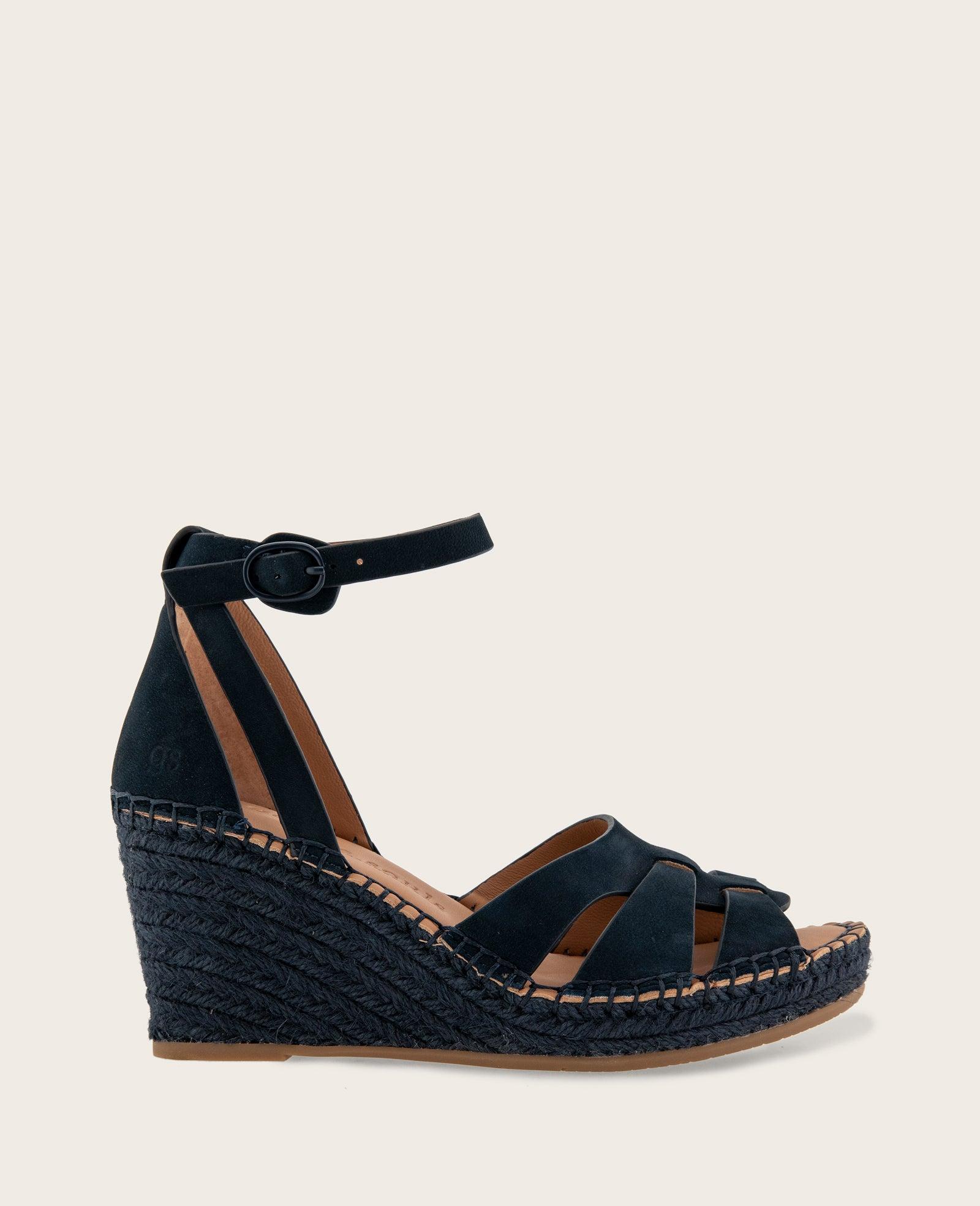 Gentle Souls - Coolie Nubuck Espadrille Wedge by GENTLE SOULS