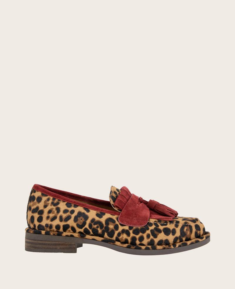 Gentle Souls - Cydney Haircalf And Suede Tassel Loafer by GENTLE SOULS