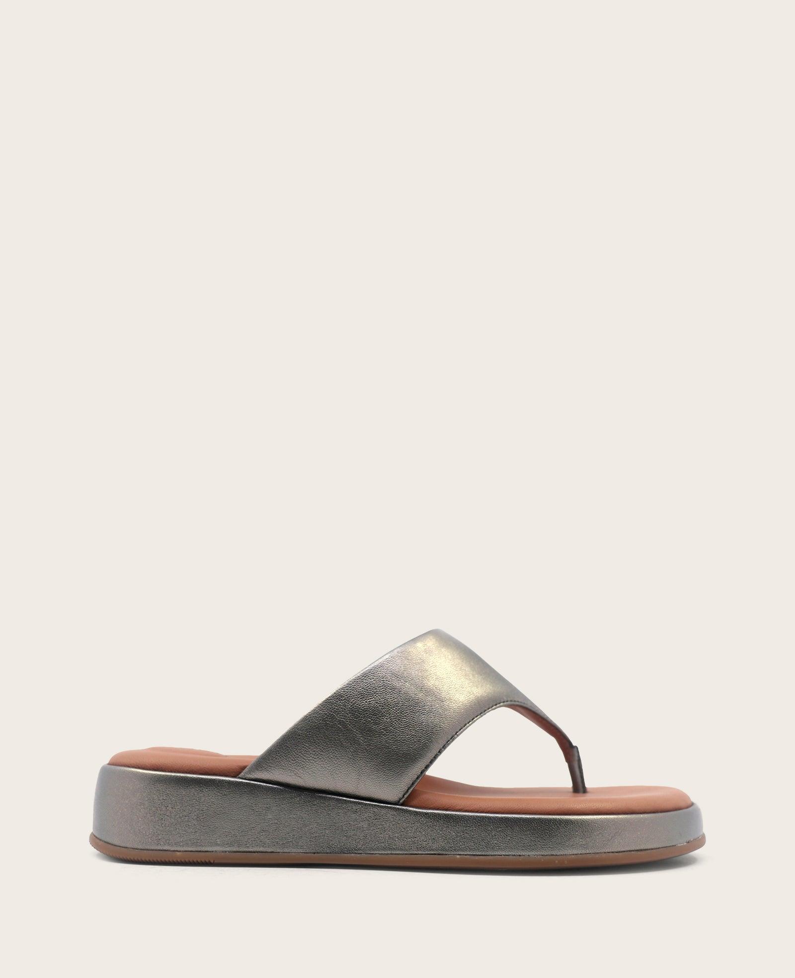 Gentle Souls - Daya Metallic Thong Sandal by GENTLE SOULS