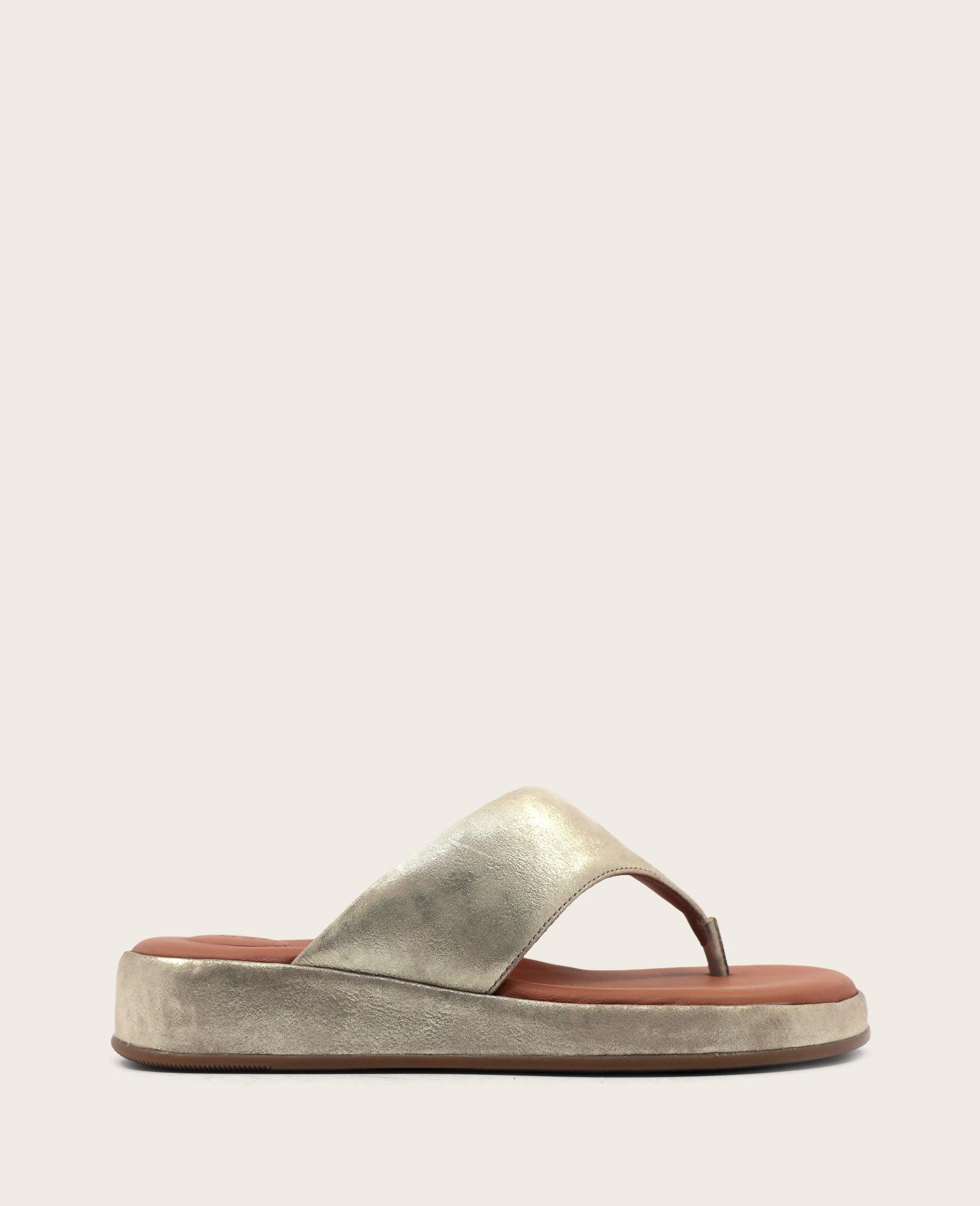 Gentle Souls - Daya Metallic Thong Sandal by GENTLE SOULS