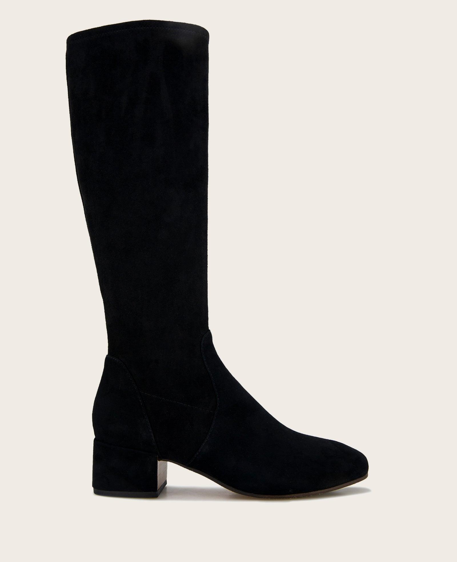 Gentle Souls - Ella Suede Stretch Boot With Wide Calf by GENTLE SOULS