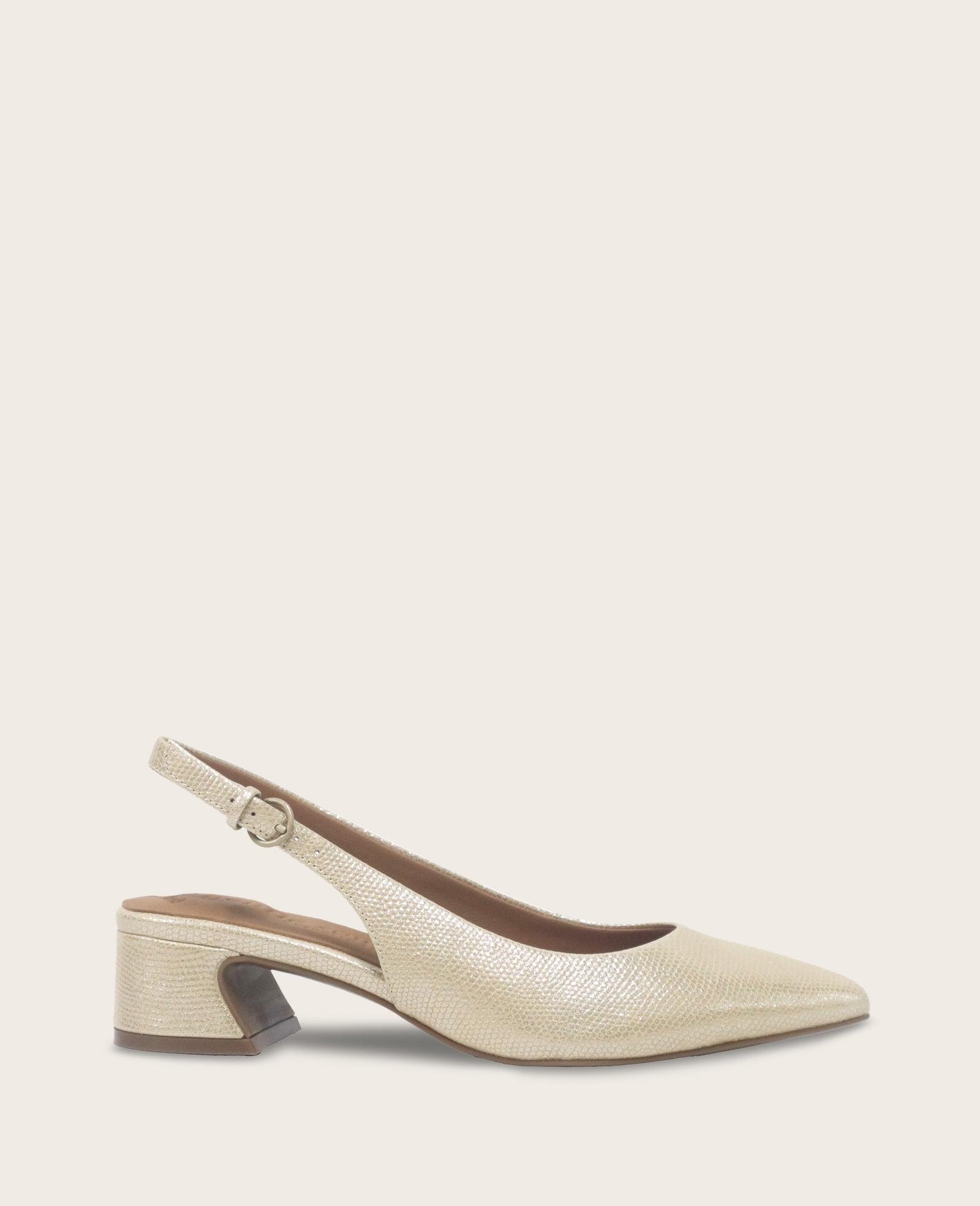 Gentle Souls - Georgia Snake Slingback Heel by GENTLE SOULS
