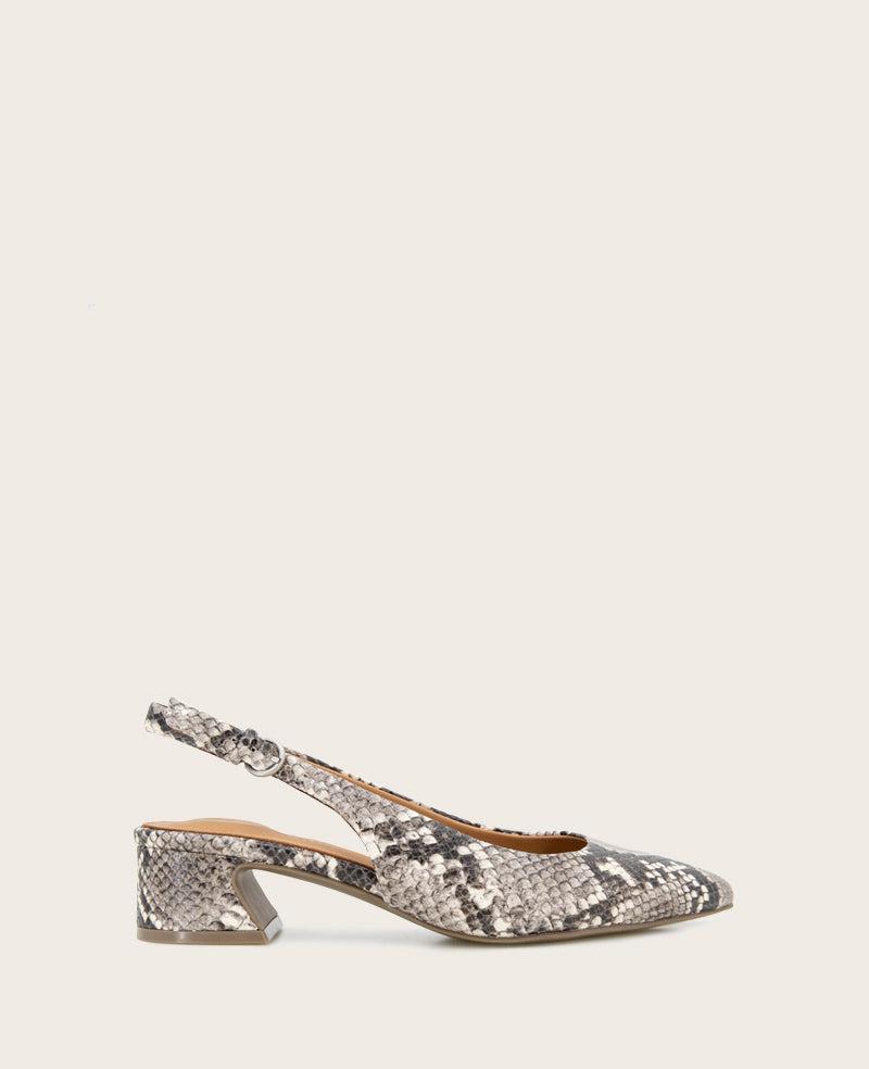 Gentle Souls - Georgia Snake Slingback Heel by GENTLE SOULS