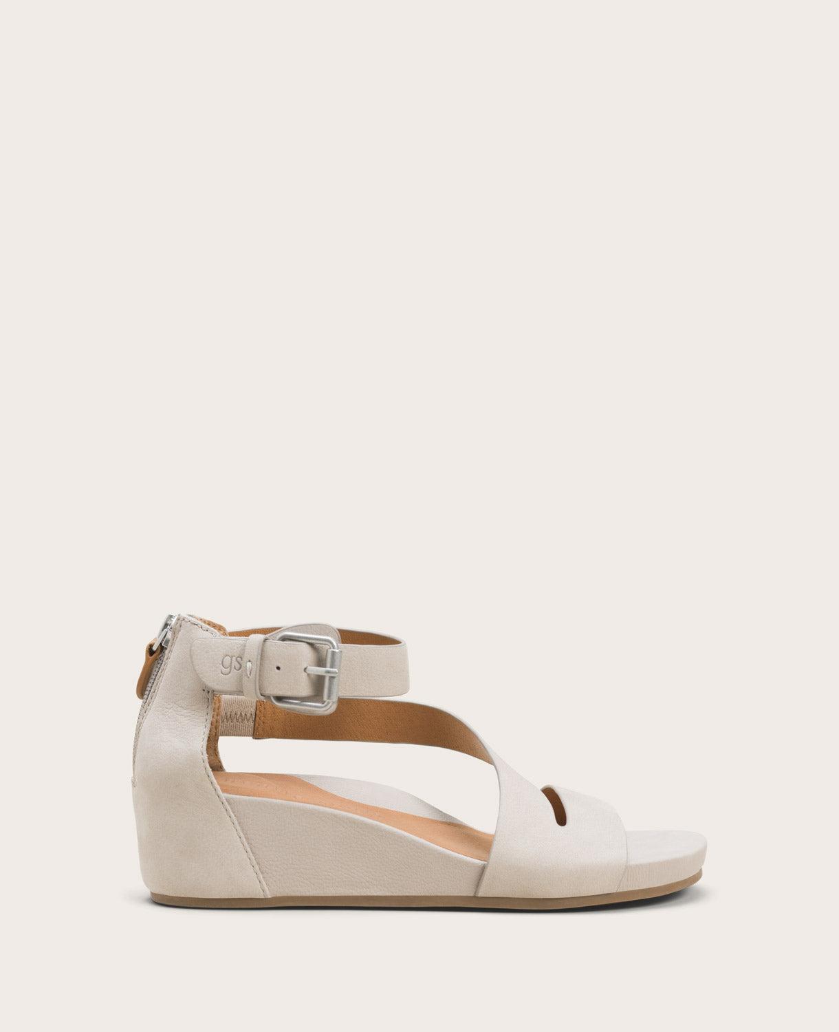 Gentle Souls - Gwen Nubuck Wedge Sandal by GENTLE SOULS